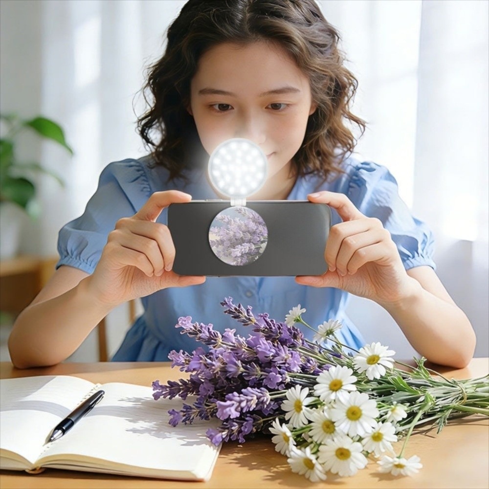 Photography Lighting Angles - 3000-6500K ポータブルミニフィルライト 三色/RGB LED 360 °