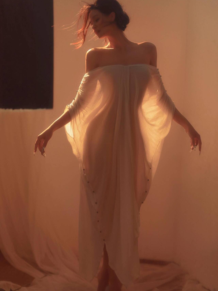 Lighting In Photography Studio - 写真スタジオ照明 ガールポートレートアート写真 美しい10代女性の服装 ステージパフォーマンス 伝統的な中国風C...