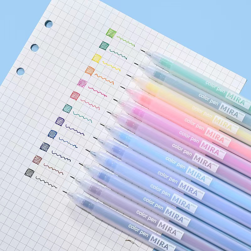 Coloured Gel Set - 6/10/12カラーゲルペンセット0.5ミリメートルかわいいボールペンライティング描画ノートブックとジャーナル学校画材文房具供給
