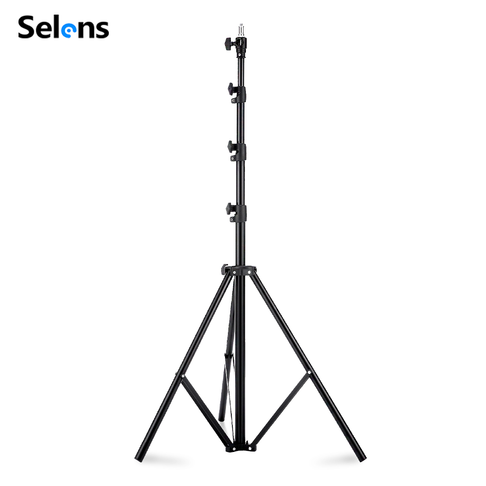 Photography Lighting Meter - Selens 2.2~3.95m エアクッションライトスタンド アルミ合金三脚ブラケット 写真スタジオ ソフトボックス