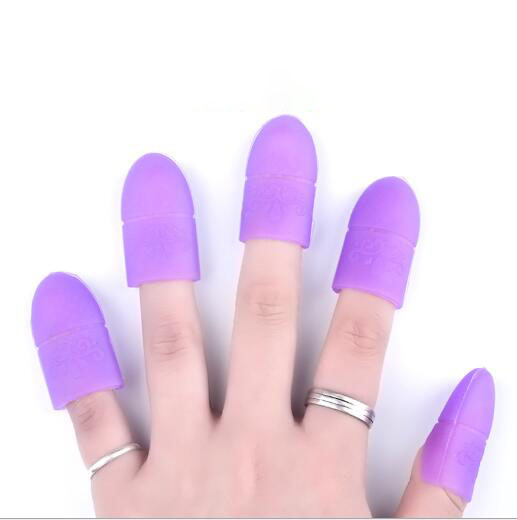 Coloured Gel Set - ランダムカラー5個入りソークオフリムーバーキャップクリップツールセット、ネイルポリッシュリムーバー（ネイルソークオフUVジェルポリッシュ用ネイルツール）