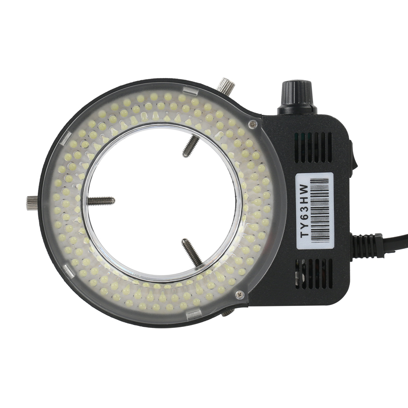 Photography Lighting Professional - 調整可能な 144 LED リングライト照明ランプ産業用ステレオ三眼顕微鏡ビデオカメラレンズ拡大鏡 110V 220V
