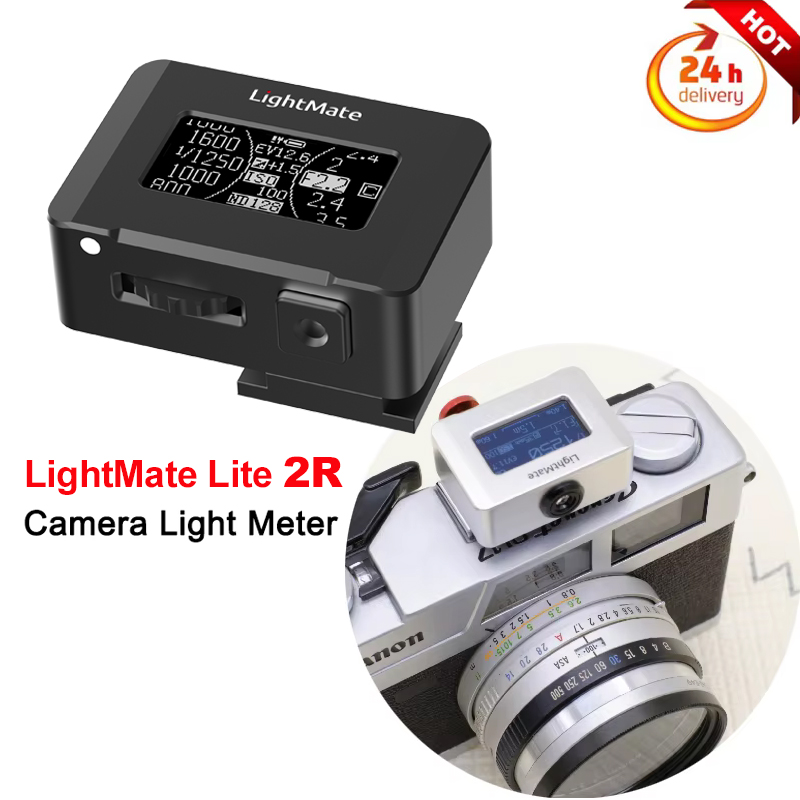 Photography Lighting Meter - 写真撮影用ライトメーター,ミニカメラ,反射ライト,LEDディスプレイ,リアルタイム,外部ライト,lightmate lite 2r