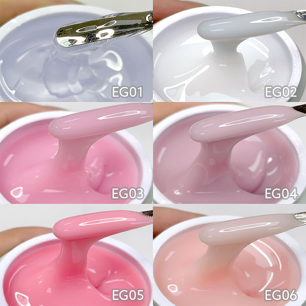Coloured Gel Set - CANNI 28g 12個入り ネイルエクステンション ビルダージェルセット ナチュラルピンクヌードカラー