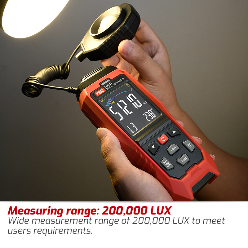 Photography Lighting Meter - Lux/Fc 光度計環境テスターキャンプ用取り外し可能なプローブ照度計デジタル照度計写真撮影用照度計