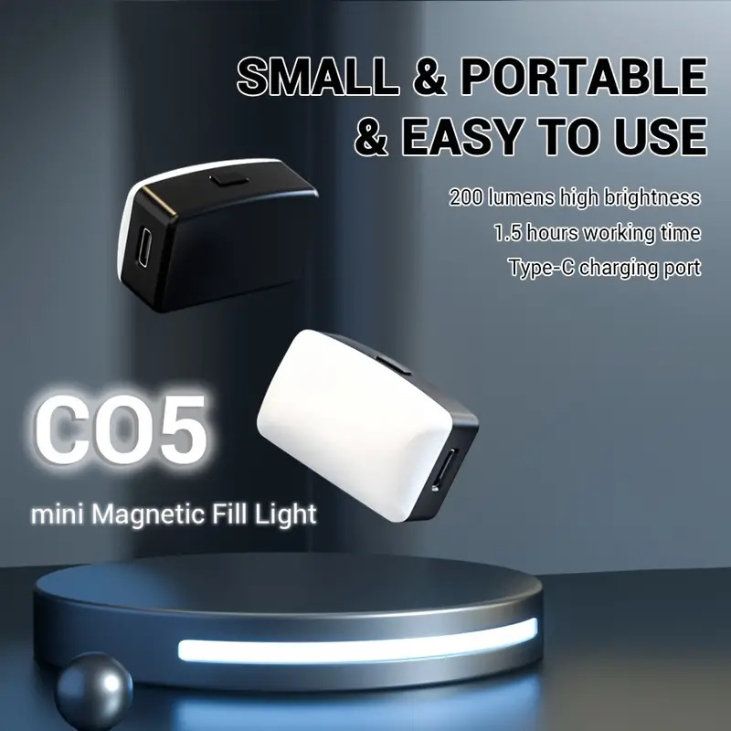 Photography Lighting Professional - ミニ磁気 LED Selfie ライト IPhone Samsung