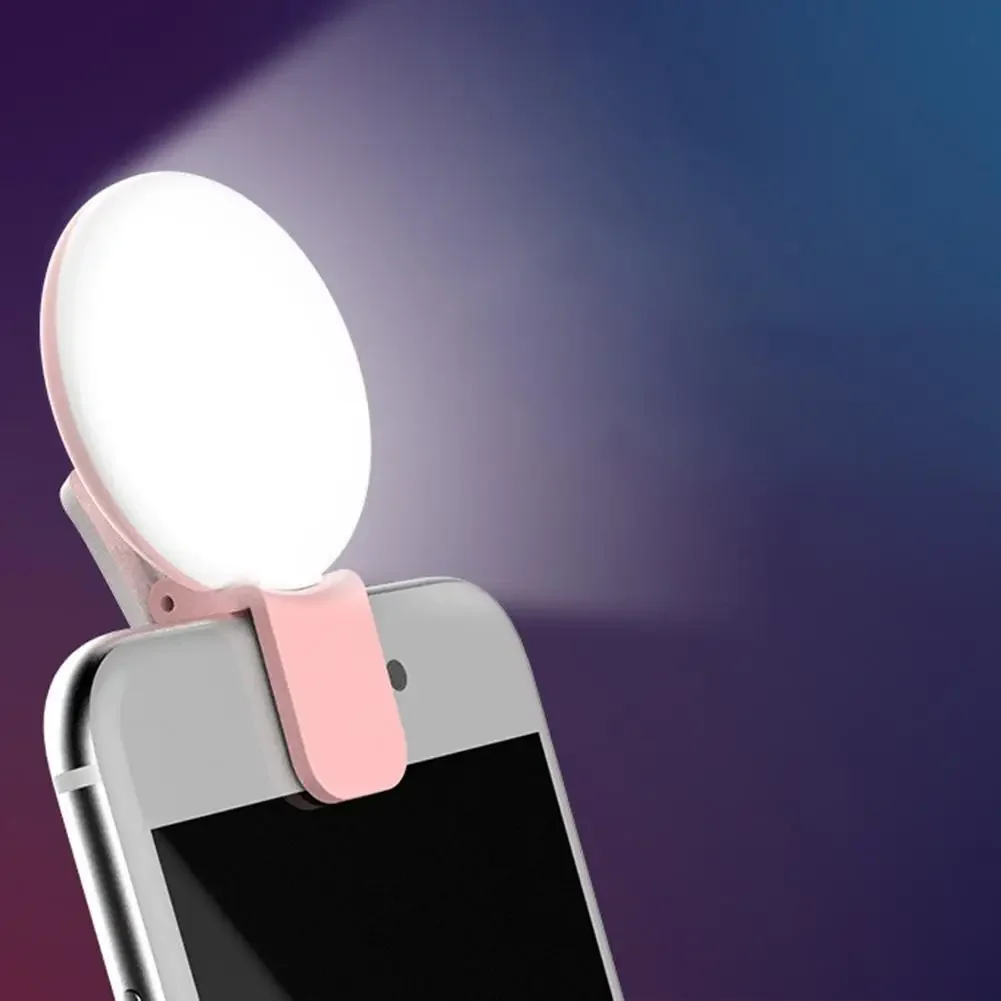 Quality Photography Lighting - 携帯電話 LED Selfie リングライトポータブルミニ耐久性のある実用的な 3 ストップ調光サークル写真クリップ補助光