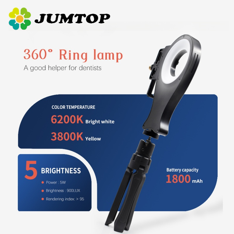 Photography Lighting Portable - JUMTOP ポータブル歯科用撮影ライト 口腔充填ライト 64W 高輝度