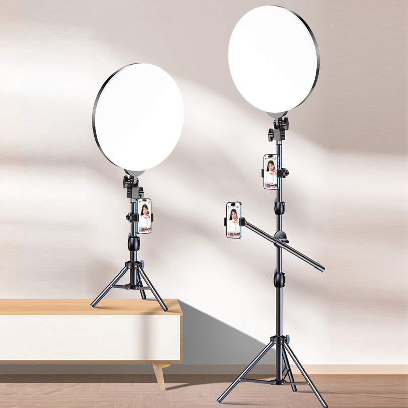 Lighting In Photography Studio - 10インチLED撮影用フィルライト三脚スタンドカメラ写真スタジオサークルセルフィーリングライトフォンランプビデオライト（携帯電話用）
