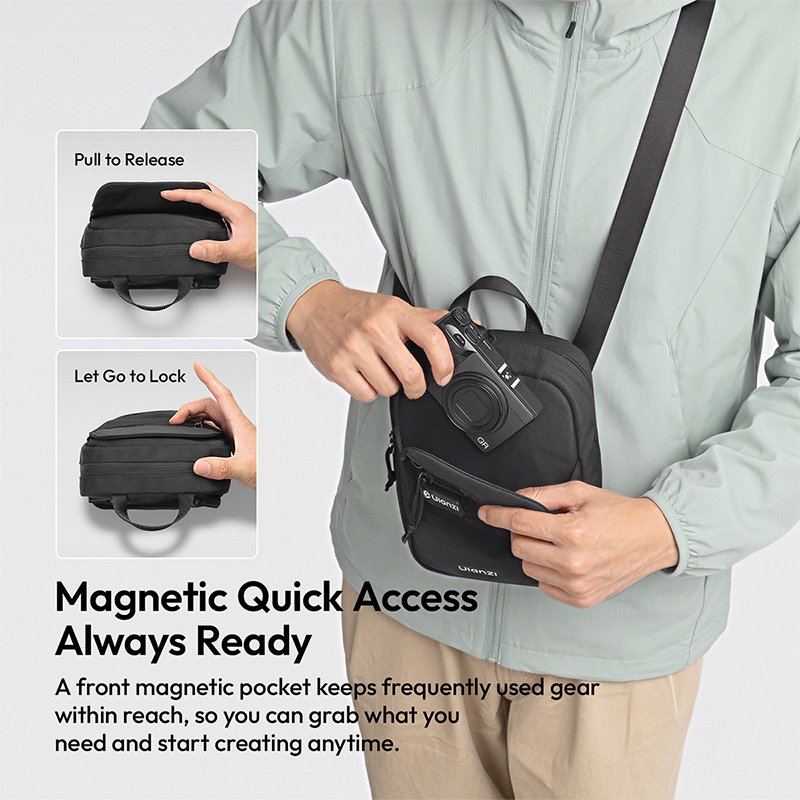 Ulanzi CB05 3L ミニクリエイター クロスボディ - Photography Lighting Bag のレビューと価格