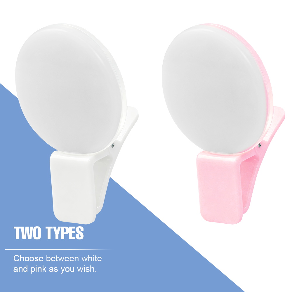 ポータブルクリップオン自撮り補助光 3段階の明るさ 2つのラ - Photography Lighting Portable のレビューと価格