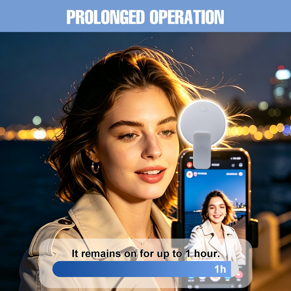 ポータブルクリップオン自撮り補助光 3段階の明るさ 2つのラ - Photography Lighting Portable のレビューと価格