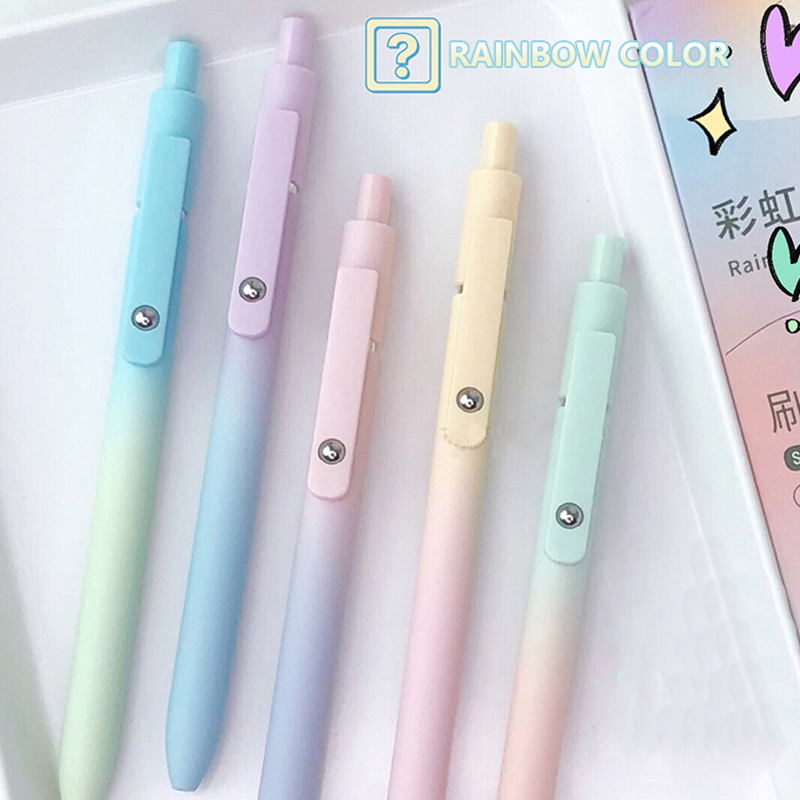 オーロラグラデーションカラージェルペン、黒速乾性、小学生用の - Coloured Gel Set のレビューと価格