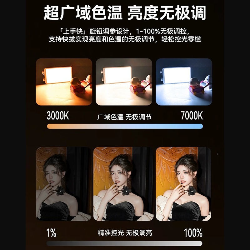 40WRGBフルカラーフィルライト、ライブビューティーフィル - Photography Lighting Portable のレビューと価格