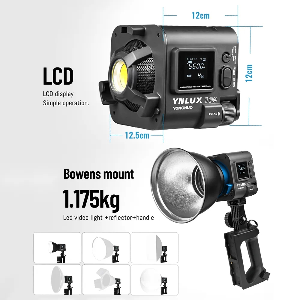 YONGNUO YNLUX100 100W 3200K-56 - Lighting In Photography Studio のレビューと価格