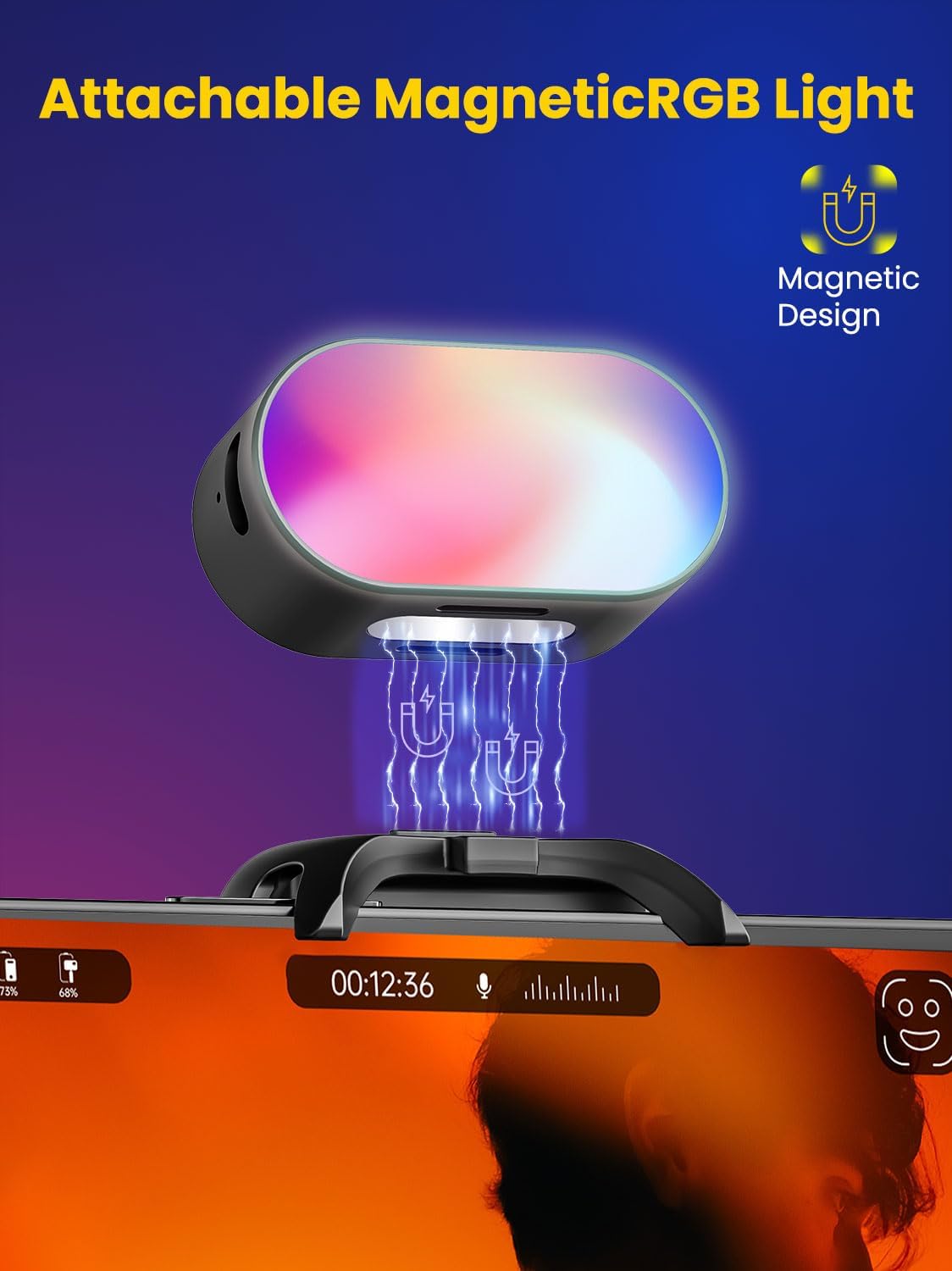AOCHUAN ミニ RGB 磁気補助光 3 ストップ輝度  - Photography Lighting Professional のレビューと価格