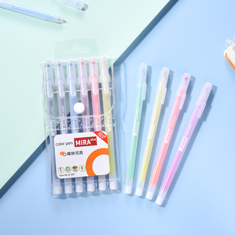 6/10/12カラーゲルペンセット0.5ミリメートルかわいい - Coloured Gel Set のレビューと価格