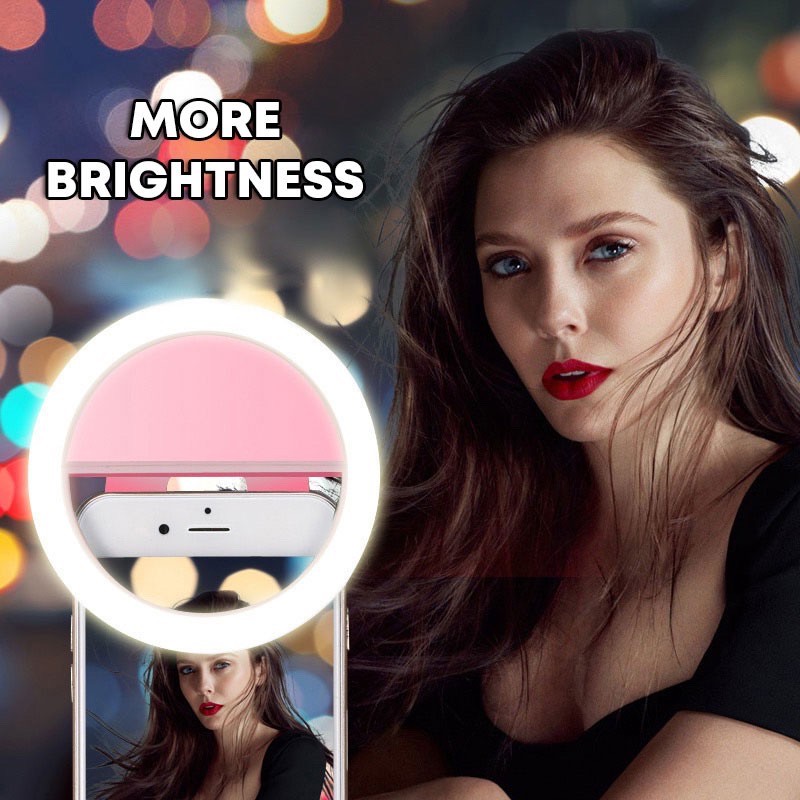 LEDセルフィーリングライト,3レベル調整モード,USB充電 - Quality Photography Lighting のレビューと価格