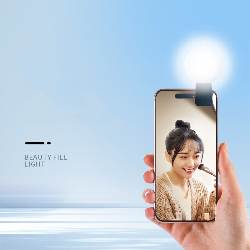 ミニQラウンドセルフィーフィルライト、ポータブルLEDビュー - Photography Lighting Portable のレビューと価格