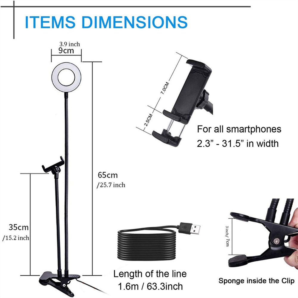 汎用性の高い、柔軟に調整可能なスマートフォンホルダー。自撮り - Quality Photography Lighting のレビューと価格