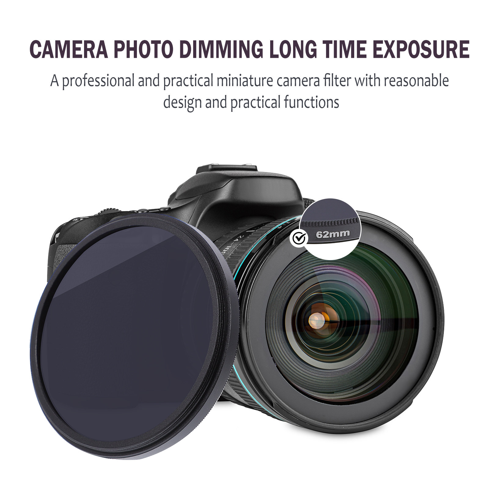 可変式ND32ニュートラルデンシティフィルター 62mm。明 - Photography Lighting Conditions のレビューと価格