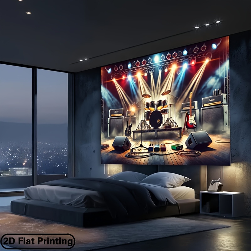 2Dフラットアルファベットストリングライト背景タペストリーヴ - Lighting In Photography Studio のレビューと価格