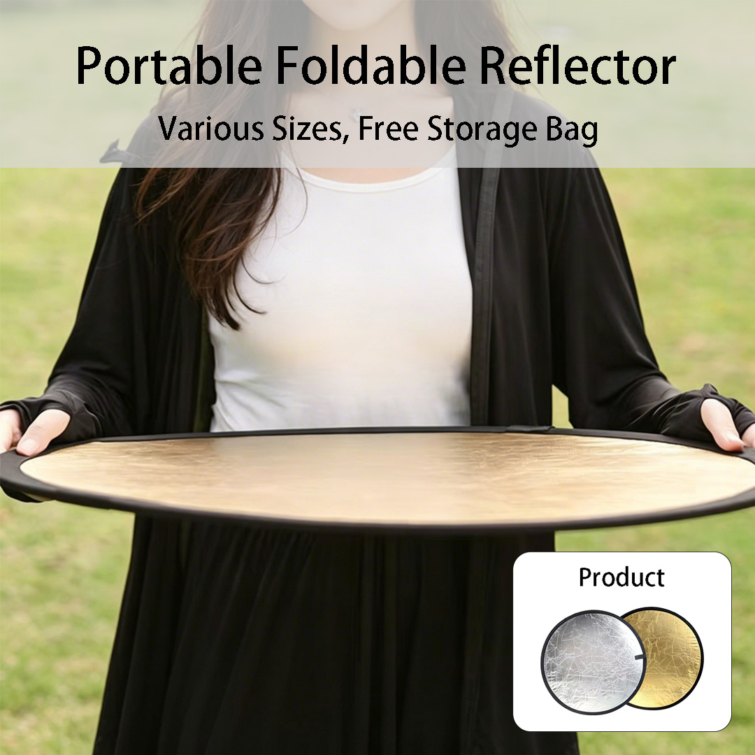 30cm、60cm 丸型両面シルバーホワイトリフレクター 折 - Photography Lighting Bag のレビューと価格