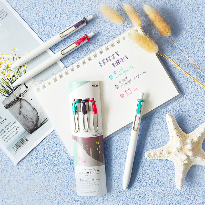 ユニボール1つのペン限定セットカラーインク0.38/0.5ミ - Coloured Gel Set のレビューと価格