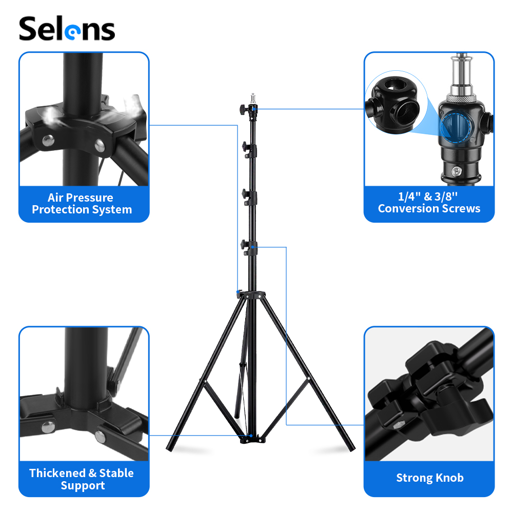 Selens 2.2~3.95m エアクッションライトスタン - Photography Lighting Meter のレビューと価格