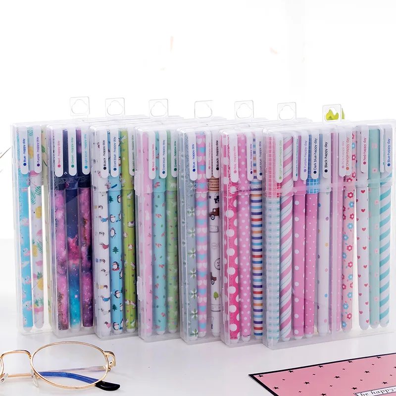 10 ピース/箱かわいい文具 10 色ゲルペンセット 0.5 - Coloured Gel Set のレビューと価格