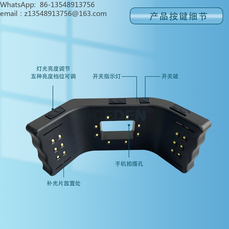 口腔内撮影用、調整可能なLEDリングライト。プロフェッショナ - Photography Lighting Professional のレビューと価格