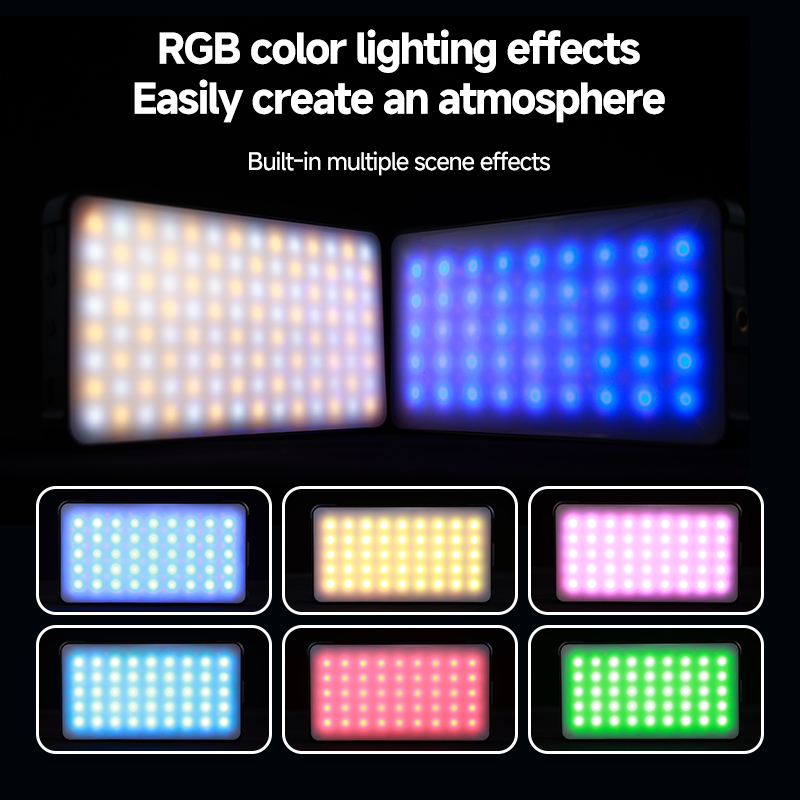 RGB LEDビデオライト、ストレートポケット撮影用照明クリ - Photography Lighting Professional のレビューと価格