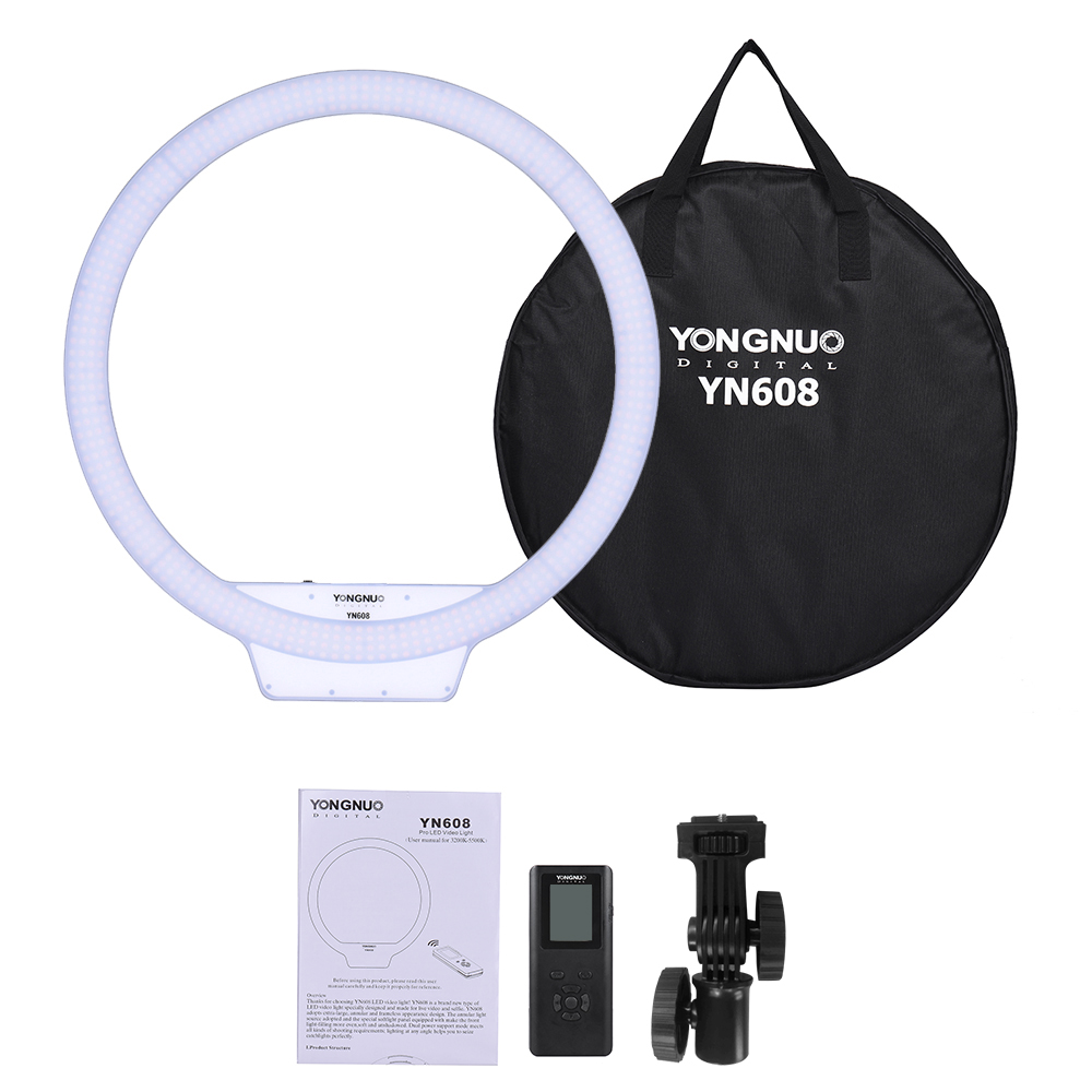 YONGNUO-YN608 LEDスタジオライトリング,ビデ - Photography Lighting Options のレビューと価格
