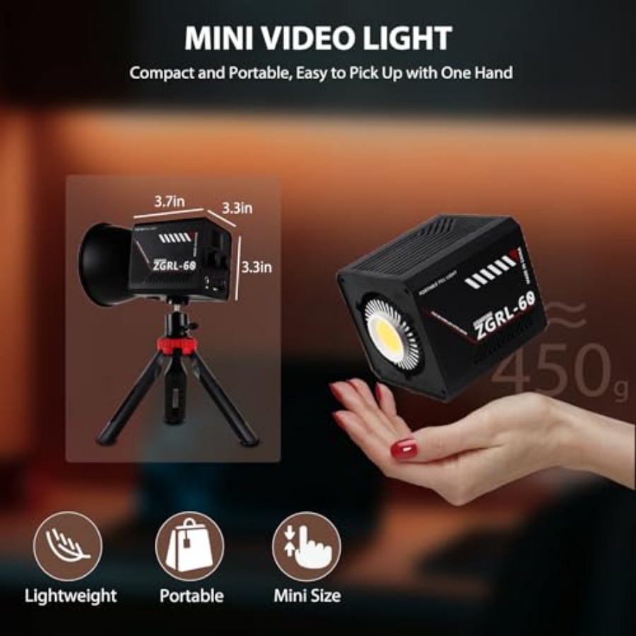 60W COB LED ビデオライト ハンドヘルド ポータブ - Photography Lighting Portable のレビューと価格