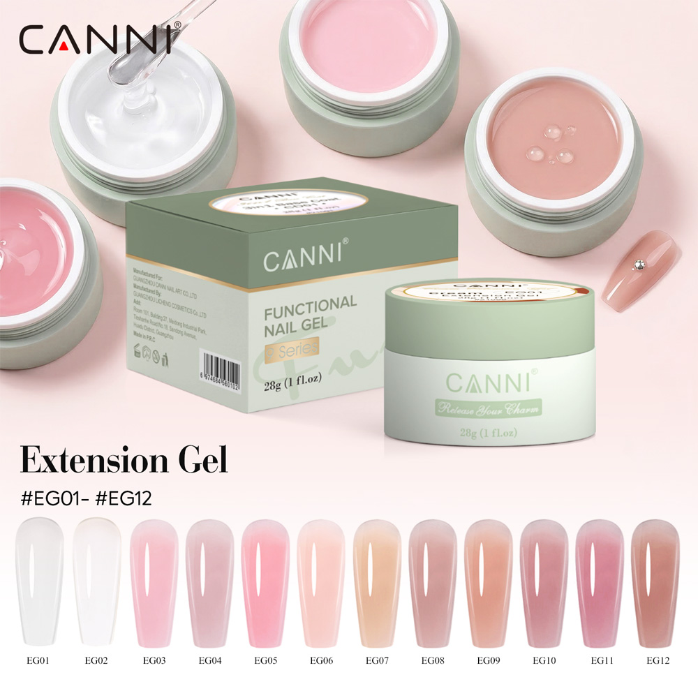 CANNI 28g 12個入り ネイルエクステンション ビル - Coloured Gel Set のレビューと価格