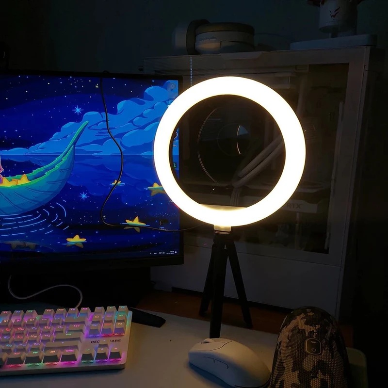 Desiontal 26cmリングライト、三脚スタンド付き、 - Photography Lighting Professional のレビューと価格