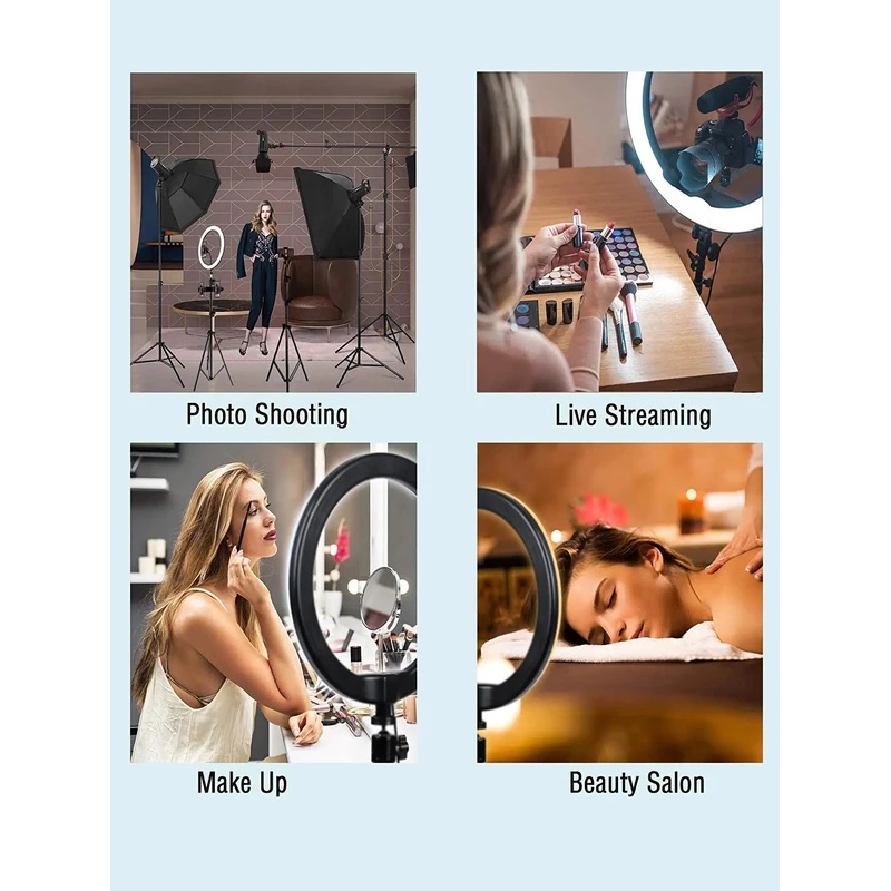 Desiontal 26cmリングライト、三脚スタンド付き、 - Photography Lighting Professional のレビューと価格