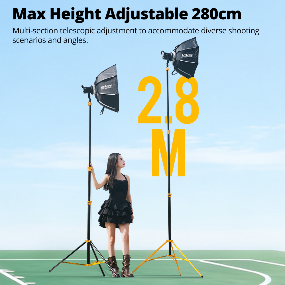 AMBITFUL GM280Y 280cmプロフェッショナル - Photography Lighting Triangle のレビューと価格