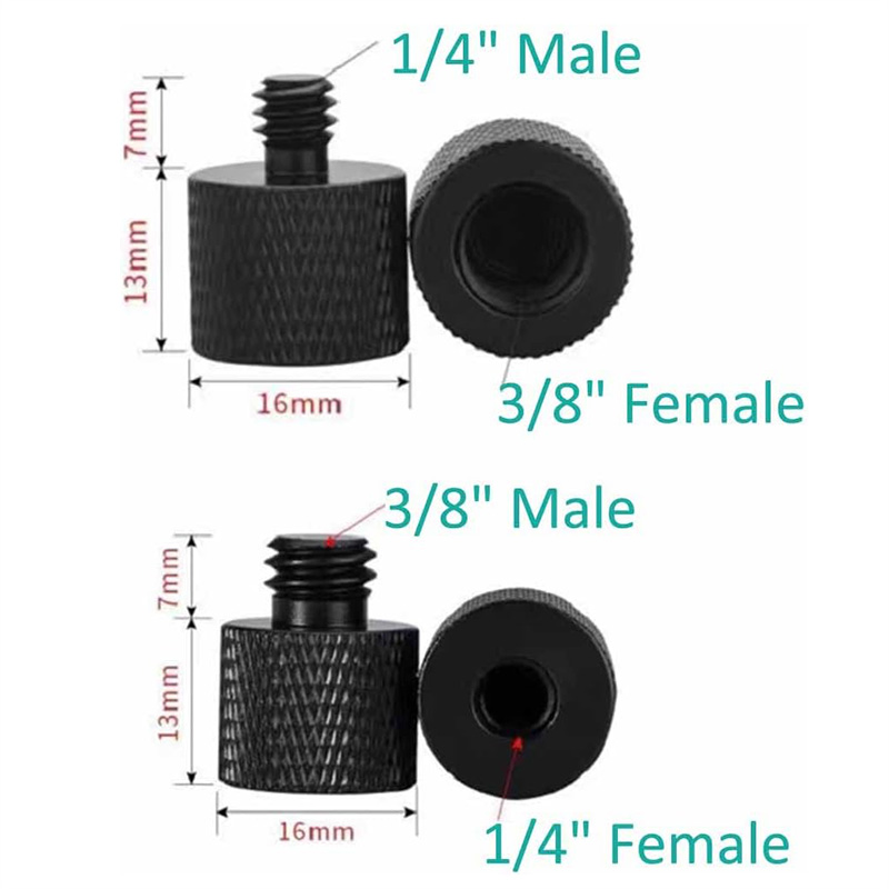 オスからメスへのネジ取り付けアダプター、マイクスタンド、カメ - Photography Lighting Triangle のレビューと価格