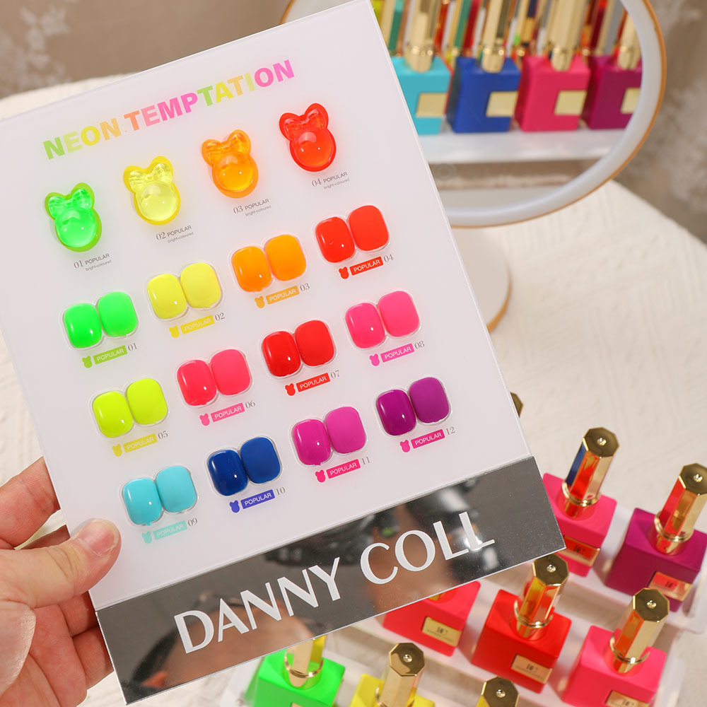 蛍光ジェルネイルポリッシュセット,半透明の色,UV LEDワ - Coloured Gel Set のレビューと価格