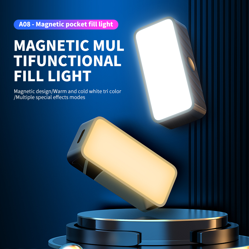 磁気ポータブルミニ Selfie フィルライト調整可能な照明 - Photography Lighting Professional のレビューと価格