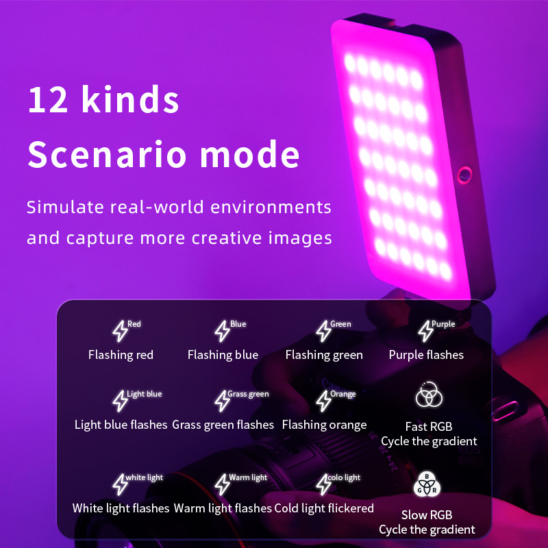 LED RGB デュアルカラー オプション ポータブル DS - Photography Lighting Options のレビューと価格