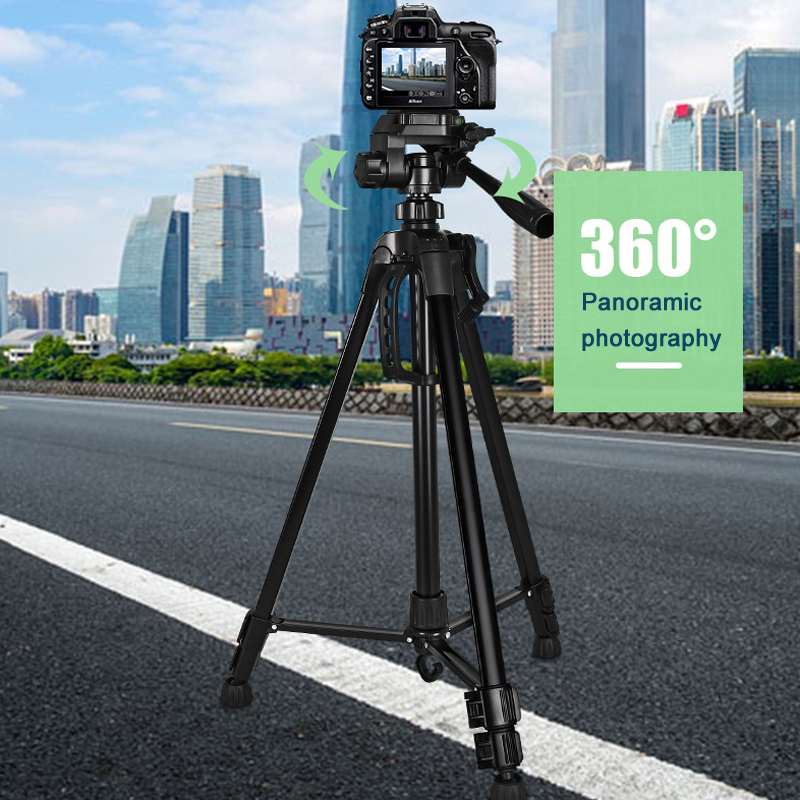 55インチユニバーサル三脚スタンド（携帯電話、カメラ、双眼鏡 - Photography Lighting Triangle のレビューと価格