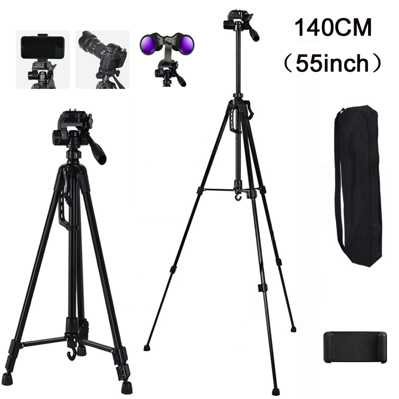 55インチユニバーサル三脚スタンド（携帯電話、カメラ、双眼鏡 - Photography Lighting Triangle のレビューと価格