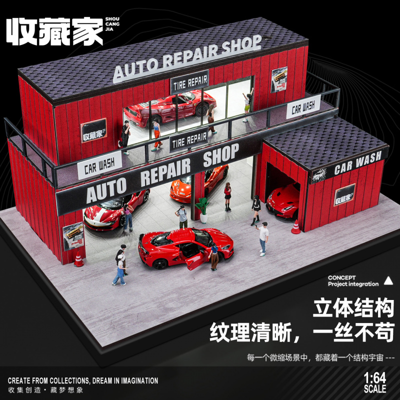 1/64スケールの多層コンテナ駐車場シミュレーションモデル（ - Photography Lighting Simulator Free のレビューと価格