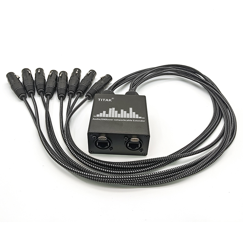 8チャンネルXLRスネークケーブル。RJ45接続で、ステージ - Photography Lighting Meter のレビューと価格