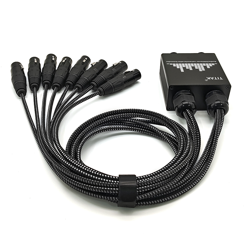 8チャンネルXLRスネークケーブル。RJ45接続で、ステージ - Photography Lighting Meter のレビューと価格