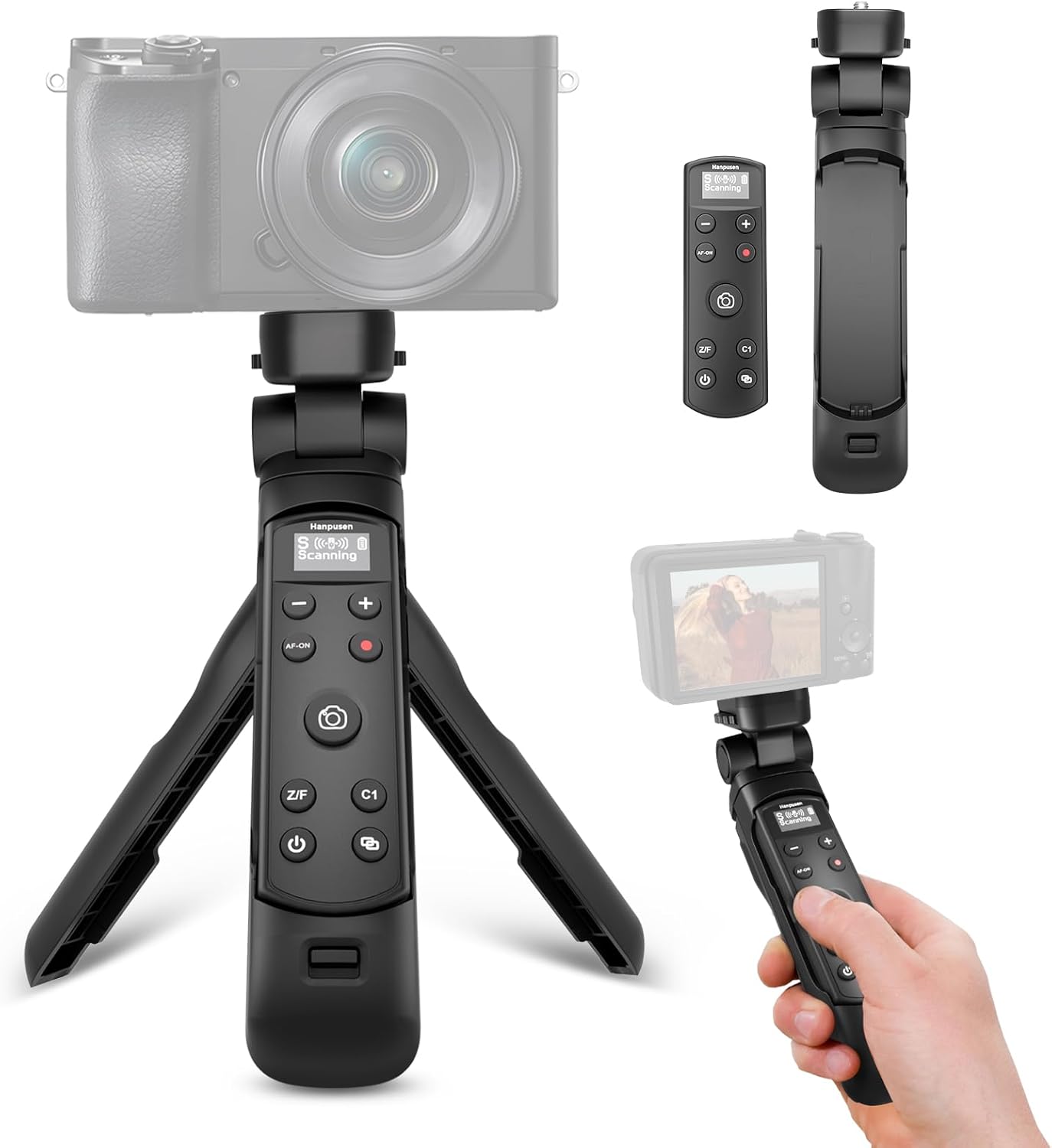 ワイヤレス撮影グリップ三脚 OLEDスクリーンリモコン付き  - Sony Camera Zv-E10 のレビューと価格