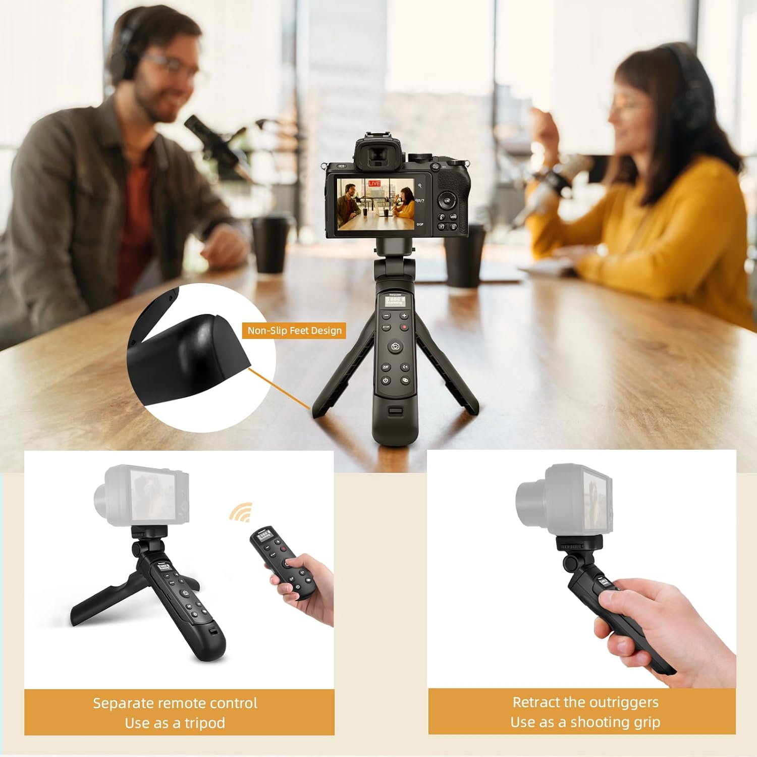 ワイヤレス撮影グリップ三脚 OLEDスクリーンリモコン付き  - Sony Camera Zv-E10 のレビューと価格