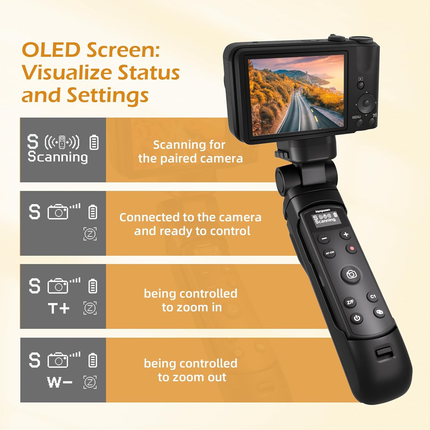 ワイヤレス撮影グリップ三脚 OLEDスクリーンリモコン付き  - Sony Camera Zv-E10 のレビューと価格